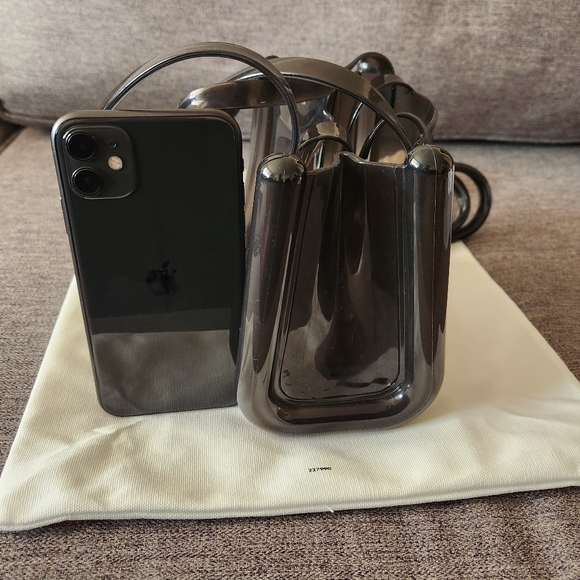 Melissa x Telfar Small Jelly Shopper - Clear Black (with dust cover bag) - Picture 4 of 6